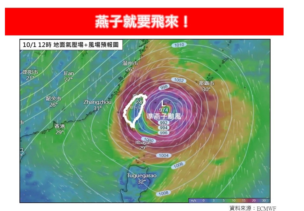 燕子颱風生成機率達80% 下周恐帶來強風豪雨