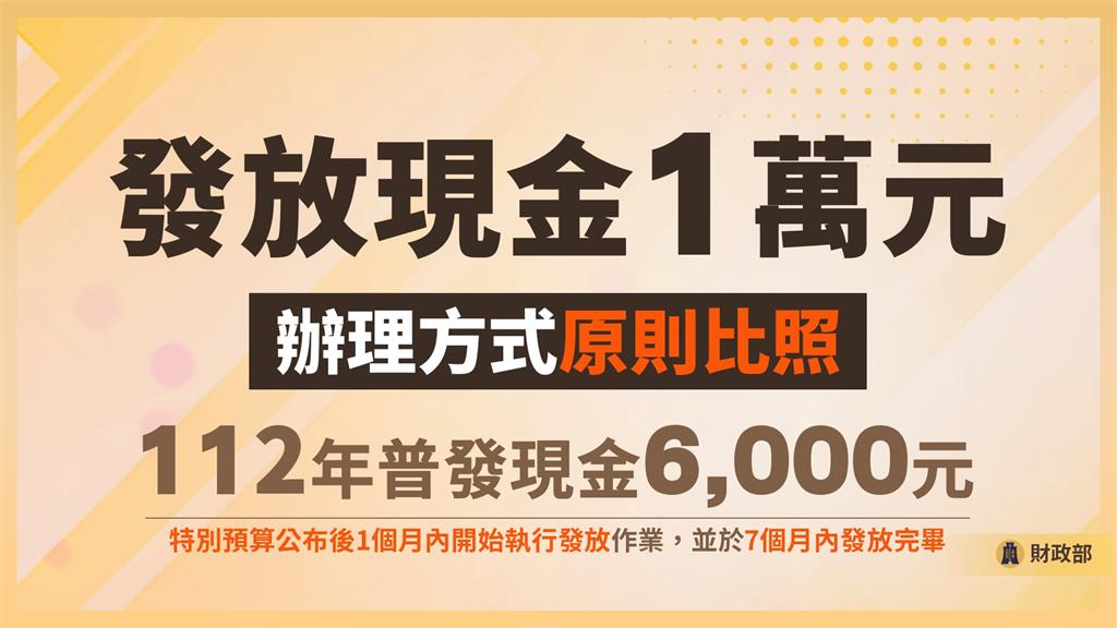 普發1萬元現金確定發!5大領取管道、代領規則一次看!