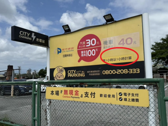 宜蘭後站停車場停11分鐘就收60元？縣府一查發現登記證過期，違法營業半年