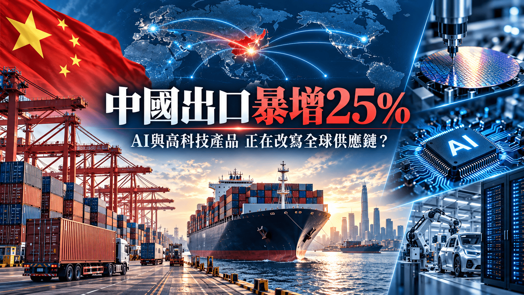 中國出口暴增25%！AI、高科技製造與全球供應鏈重組一次看