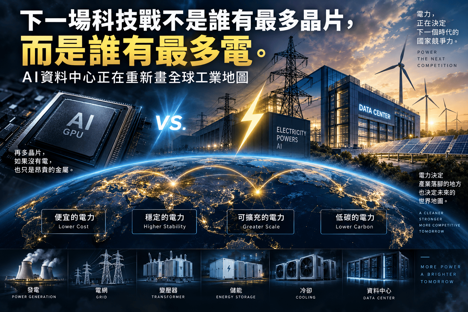 下一場科技戰不是誰有最多晶片,而是誰有最多電:AI資料中心正在重新畫全球工業地圖