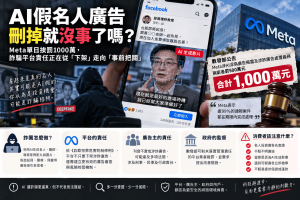 Meta詐騙廣告挨罰1000萬！AI詐騙、深偽廣告與平台責任一次看
