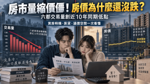 房價會跌嗎？2026房市量縮價僵，成交量創低後購屋族該看這4個訊號