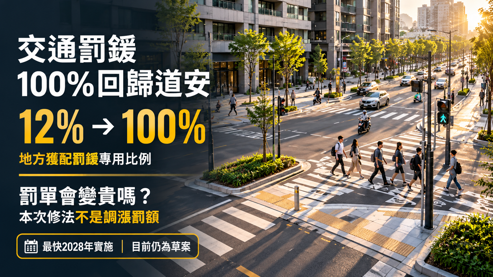 交通罰鍰100%回歸道安!最快2028年上路,罰單會變貴嗎?每年逾200億怎麼用一次看