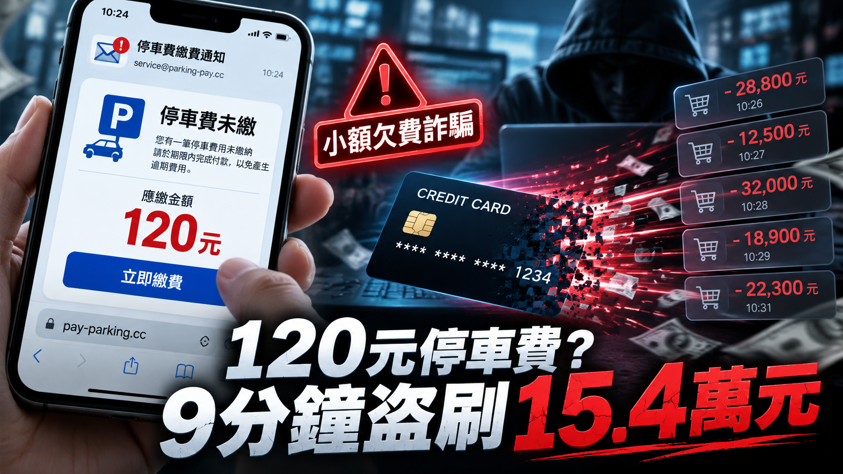 只欠120元停車費,9分鐘卻被盜刷15萬?小額欠費詐騙為何更容易讓人上當