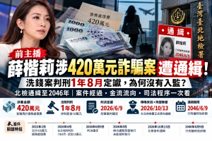 洗錢案判刑1年8月定讞，為何沒有入監？北檢通緝至2046年