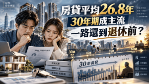 房貸平均26.8年創高！30年房貸成主流，退休前還得完嗎？