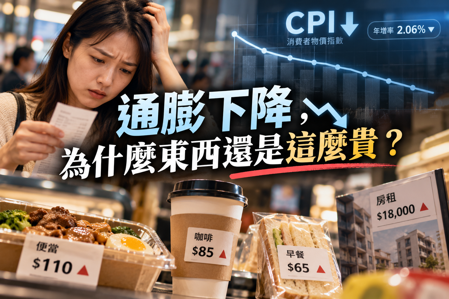 CPI年增2.04%物價有降嗎？通膨下降為何生活仍很貴