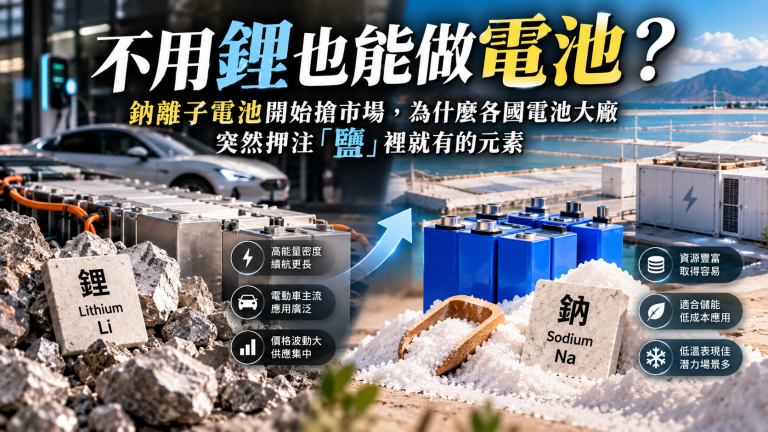 鈉離子電池是什麼？韓國大廠搶布局，鈉電池會取代鋰電池嗎