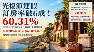 光復節連假訂房率60%！馬祖台南最熱門、颱風住宿退費怎麼算