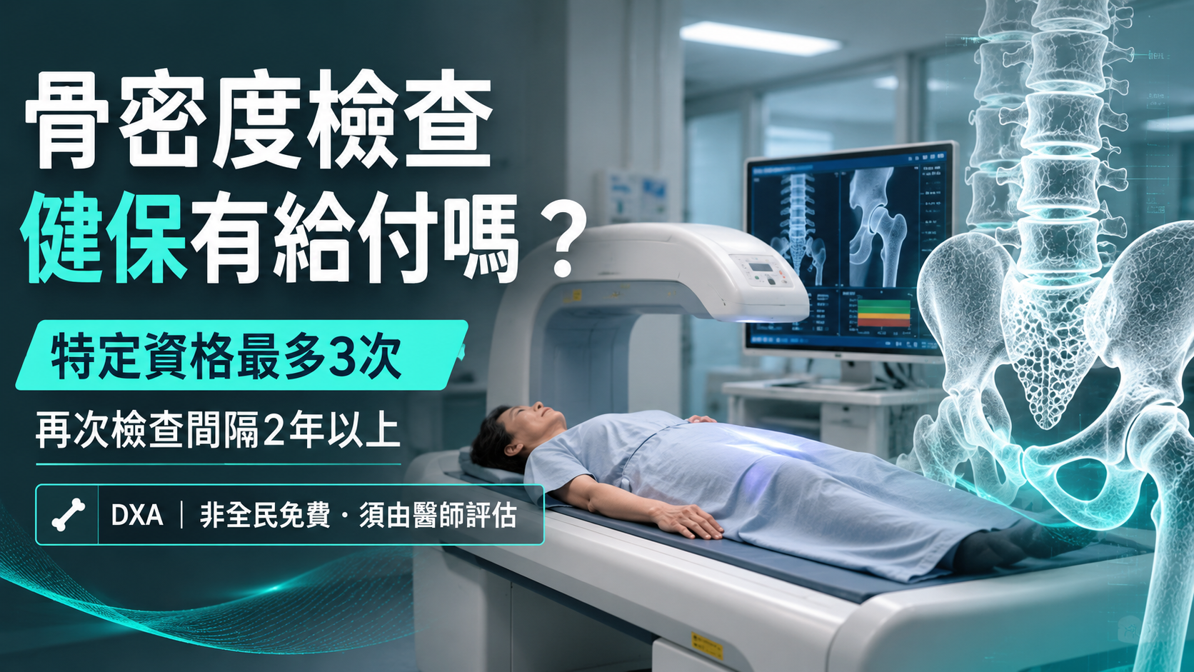 骨密度檢查健保有給付嗎?終生最多3次!停經婦女、類固醇使用者資格、檢查費用與骨鬆警訊一次看